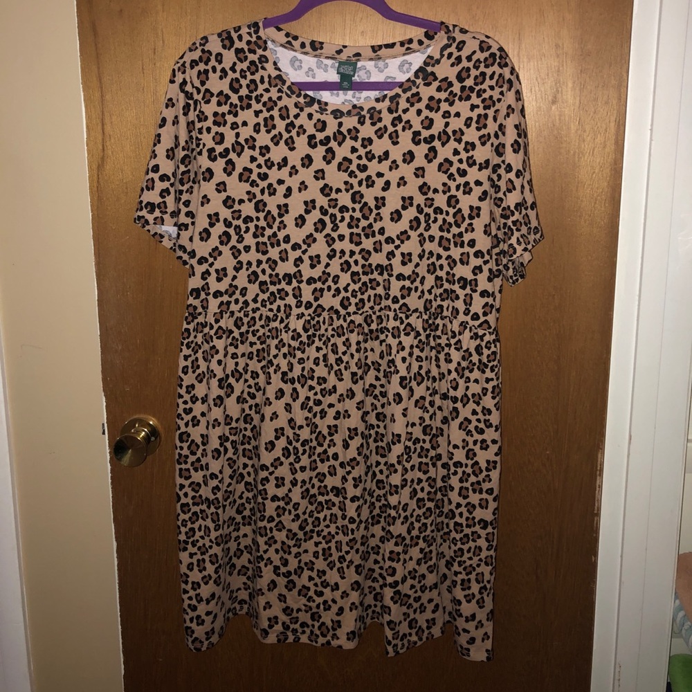 Wild Fable cheetah print babydoll dress
